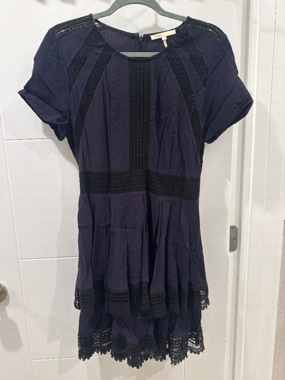 Navy lace Maje dress